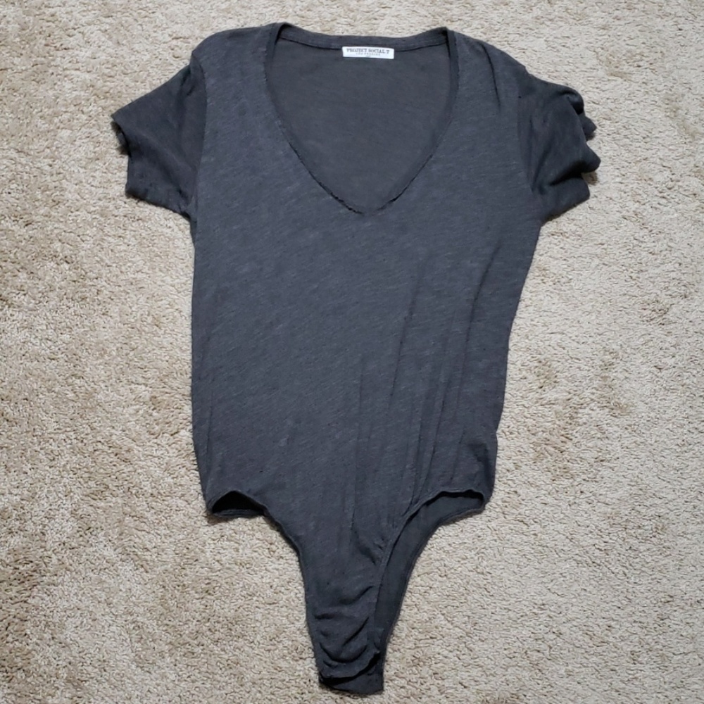 V Neck Leotard - Project Social T - SZ Small